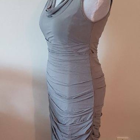 NWOT BCBG Max Azria Dove Grey Dress - Size 6 - Picture 7 of 16